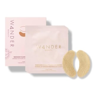 Wander Beauty Baggage Claim Parches debajo de los ojos metalizados dorados (6 pares)