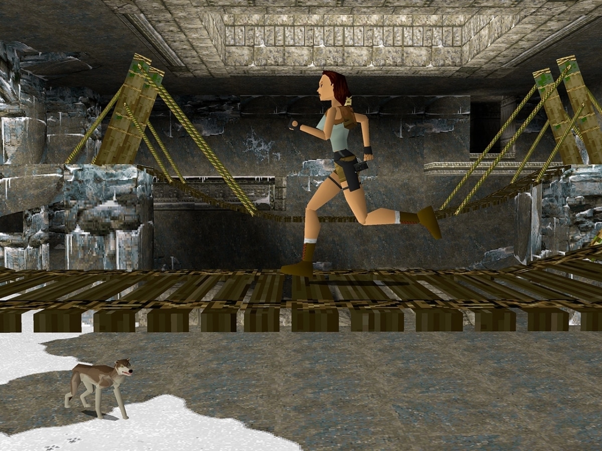 Modelo de polígono de Lara Croft Tomb Raider