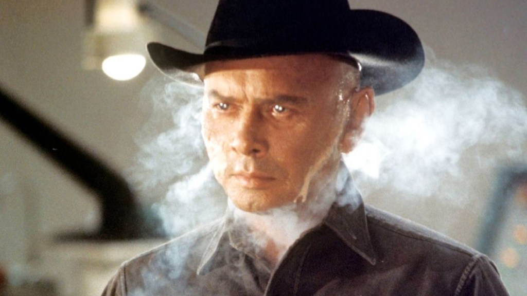 Yul Brynner como pistolero en Westworld